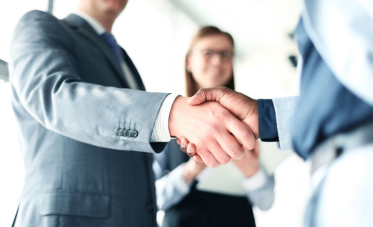 Handshake in the Office